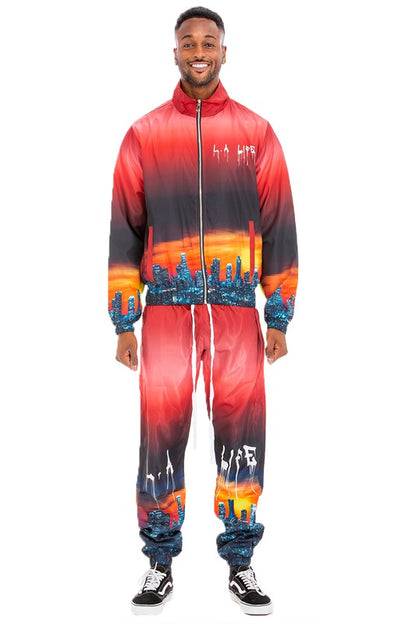 NYC & LA LIFE PRINT TRACK SUIT