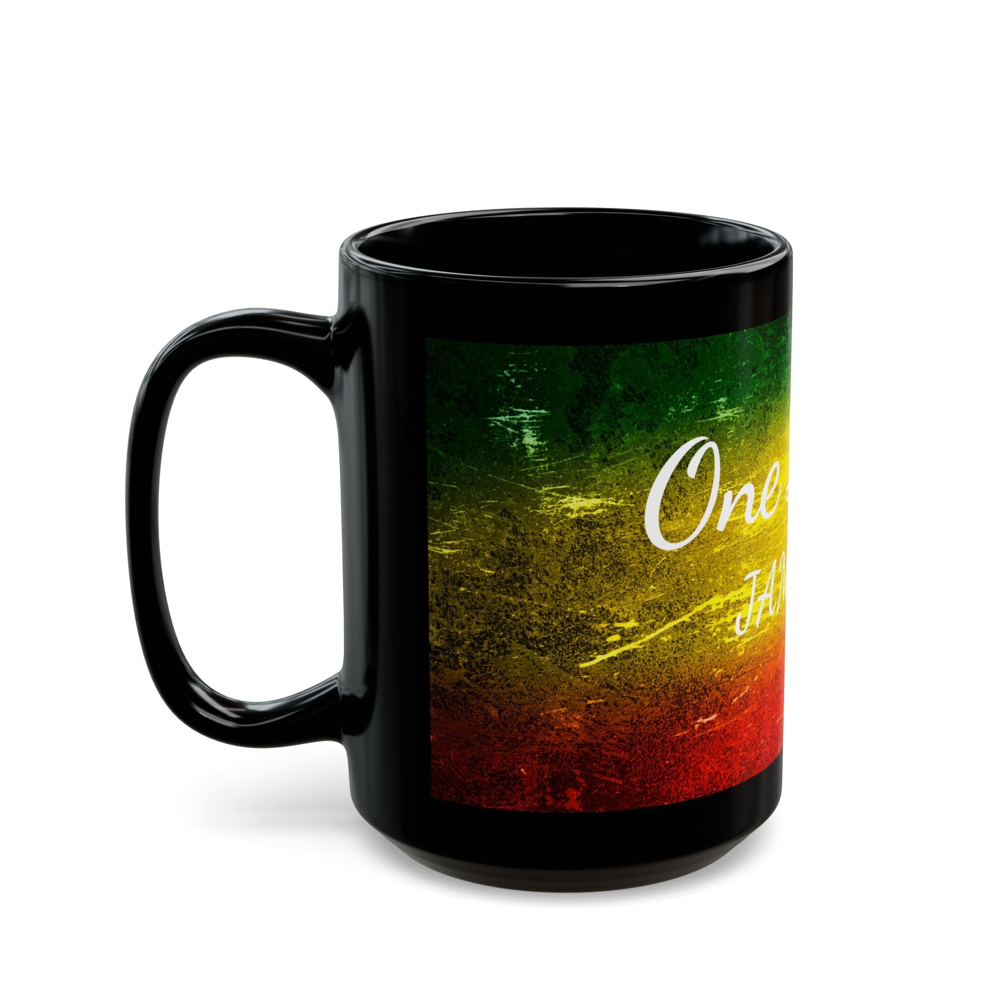 One Love! Jamaica Black Mug