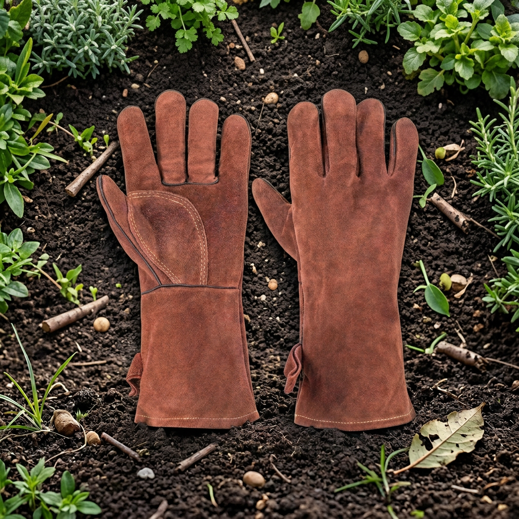 14-Inch Heat-Resistant Leather Welding Gloves