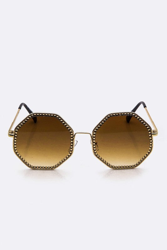 Austrian Crystal Oversize Sunglasses