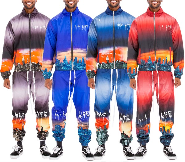 NYC & LA LIFE PRINT TRACK SUIT