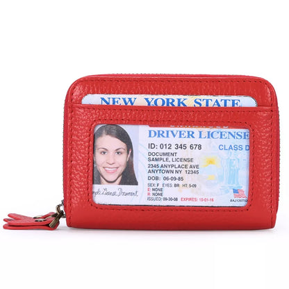 Leather Card Case with ID Window