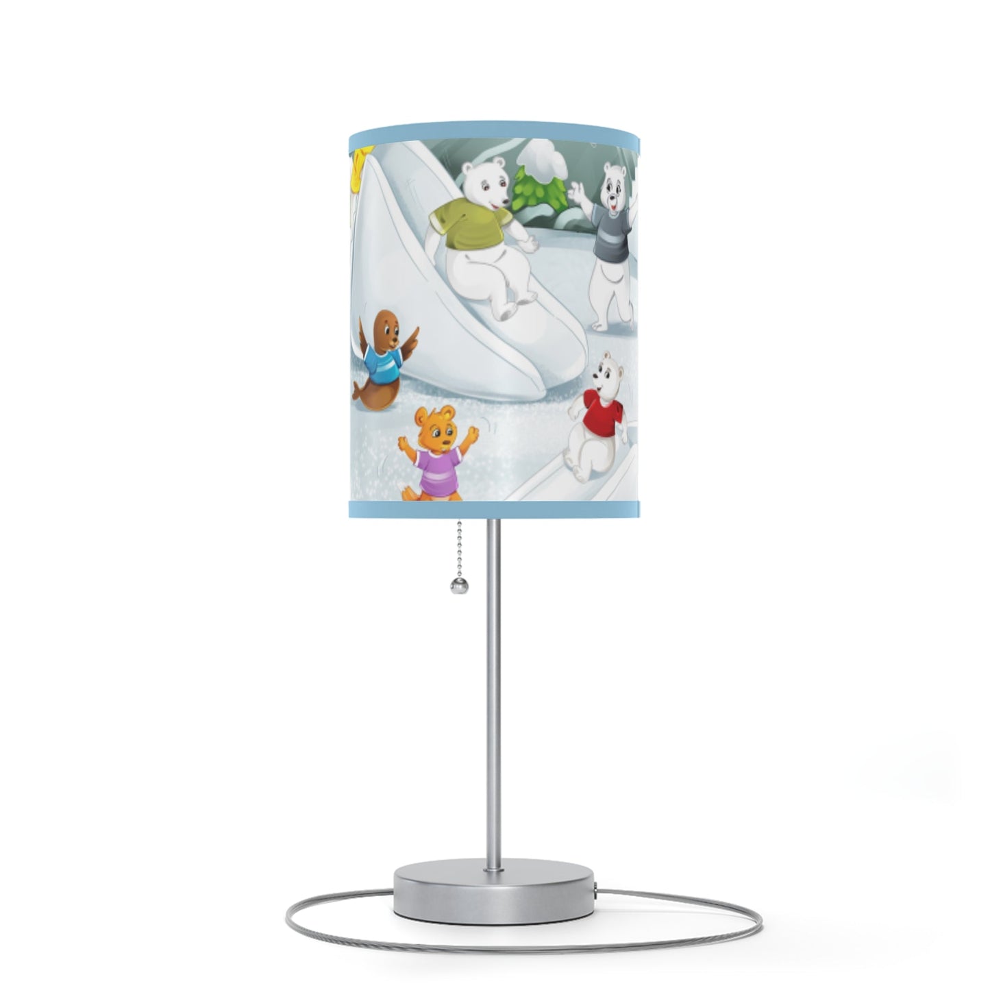 Poro the Polar Bear Lamp on a Stand