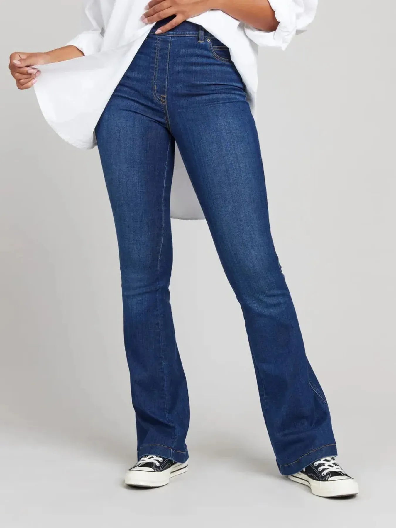 Full Size High-Waisted Flare Jeans