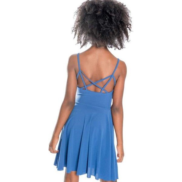 CAGE BACK SKATER DRESS