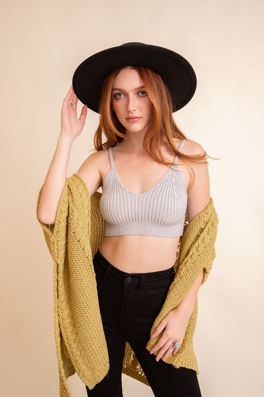 Contour Rib Knit Lounge Top