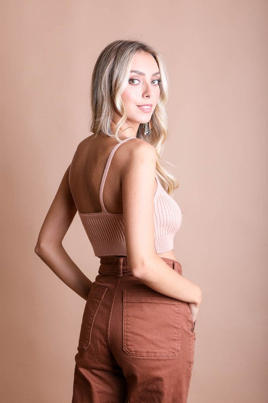 Contour Rib Knit Lounge Top