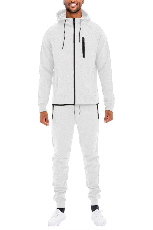 Men's Full Zip Sweat Pant Sweat Set