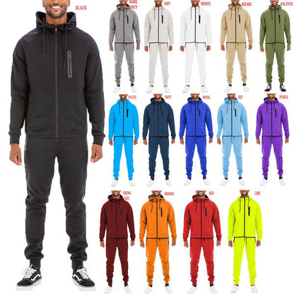 Men's Full Zip Sweat Pant Sweat Set