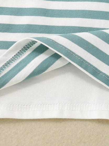 Children's Striped T-shirt and Shorts Set