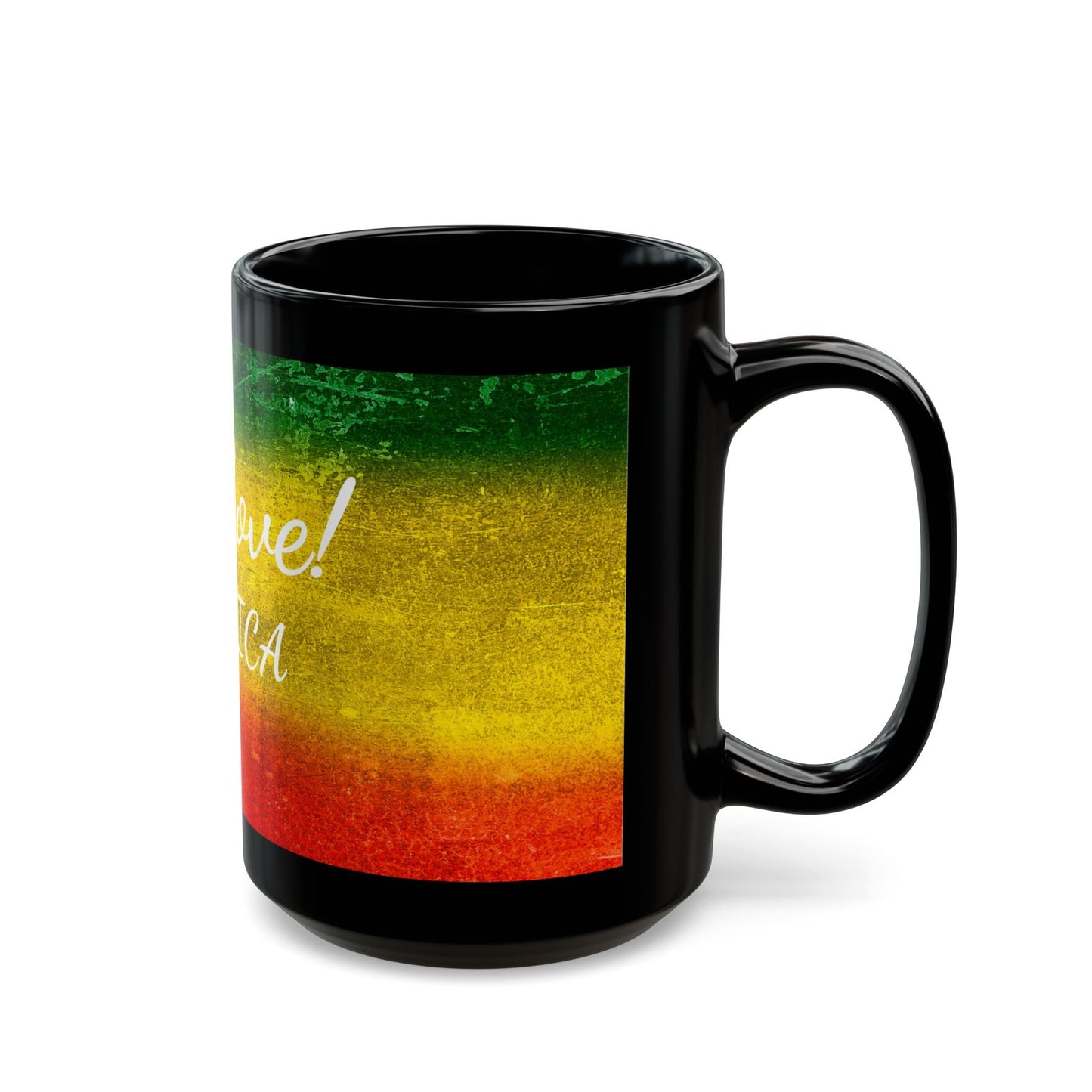 One Love! Jamaica Black Mug