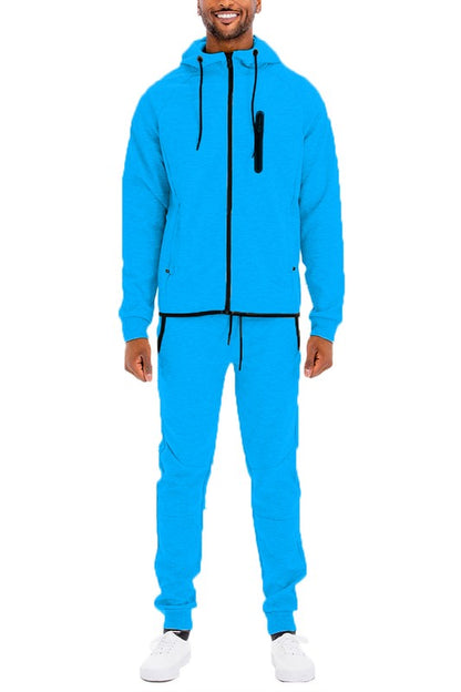 Men's Full Zip Sweat Pant Sweat Set