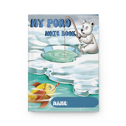 Poro the Polar Bear Fishing Hardcover Journal (Matte)