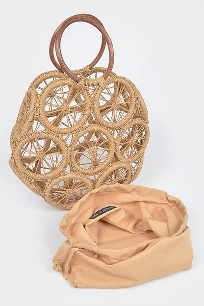 Weaved Cording Summer Clutch