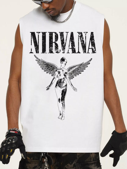 Men's Graphic Round Neck Tank