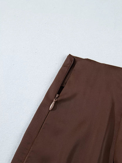 Long shift skirt with lace hem, view 5