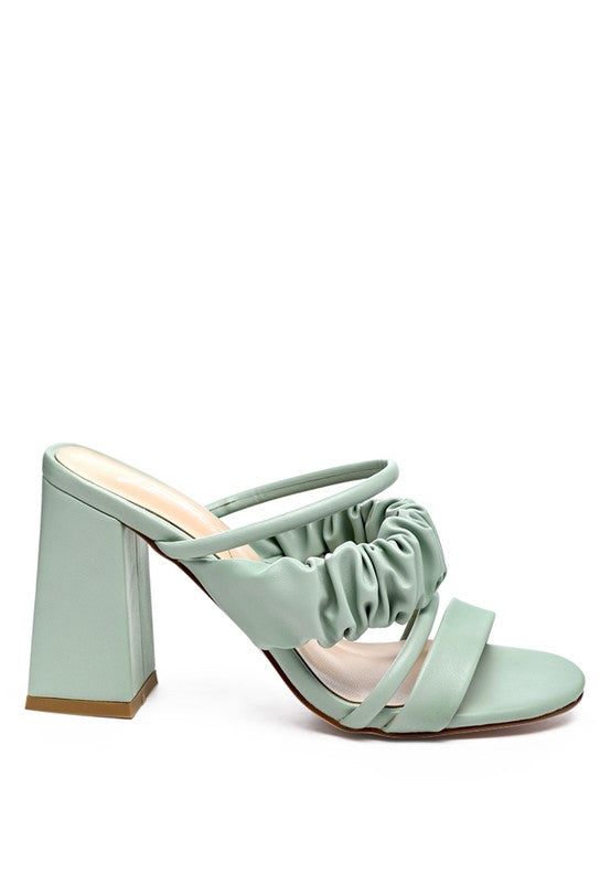 Block Heel Strappy Sandals