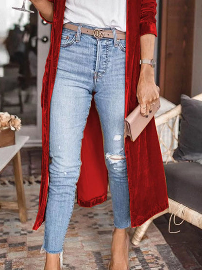 Long Sleeve Longline Cardigan