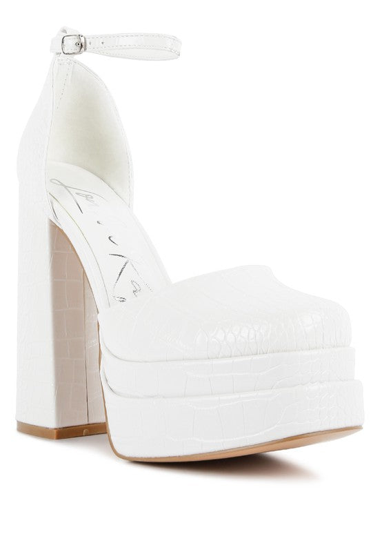 Tempt Me High Heeled Block Sandals