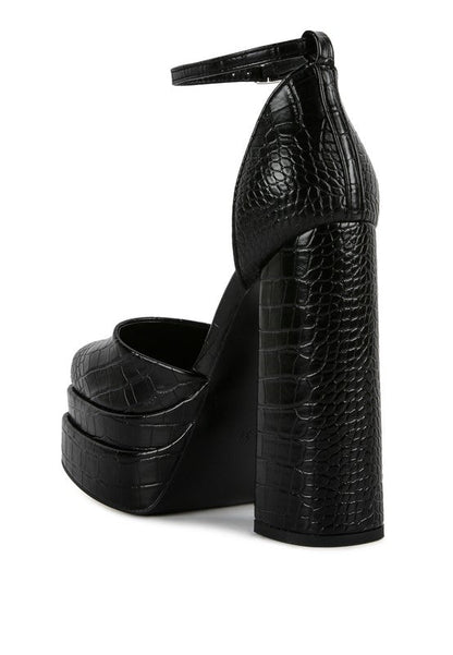 Tempt Me High Heeled Block Sandals