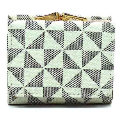 Monogram Kiss Lock Tri-fold Wallet