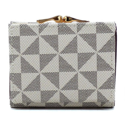 Monogram Kiss Lock Tri-fold Wallet