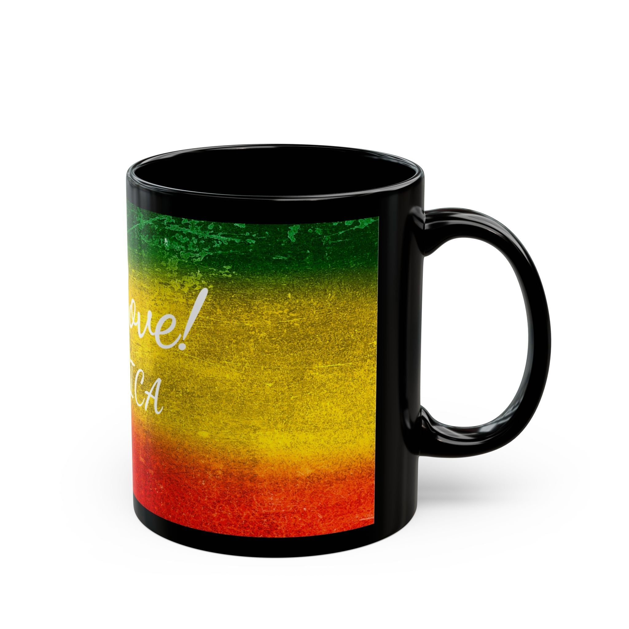 One Love! Jamaica Black Mug