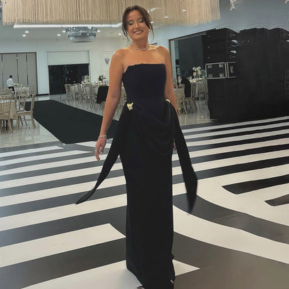 Strapless Backless Dress