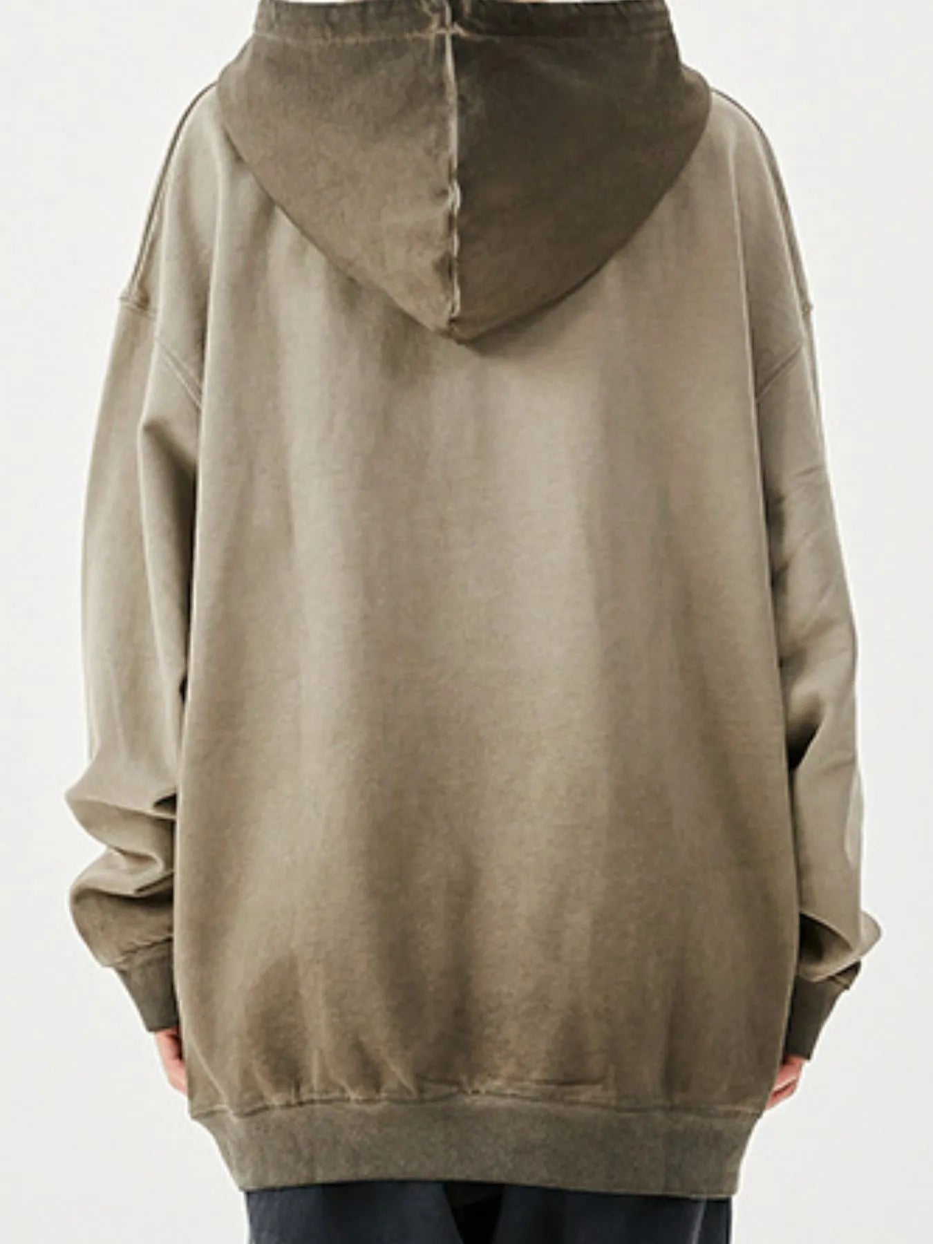 Men's Drop Shoulder Long Sleeve Hoodie