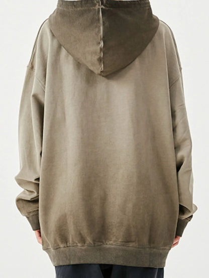 Men's Drop Shoulder Long Sleeve Hoodie