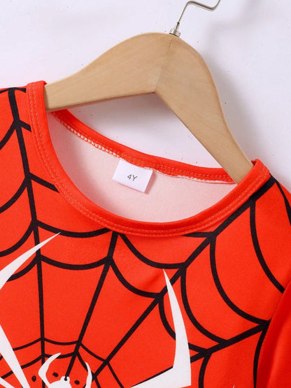 Children's Spider T-Shirt and Pants Set