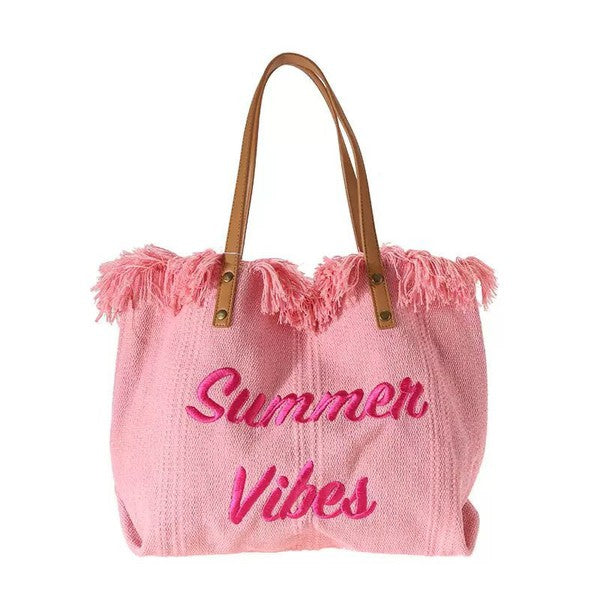 Summer Vibes Beach Tote