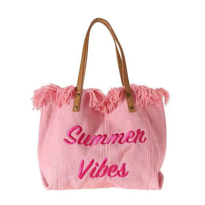 Summer Vibes Beach Tote