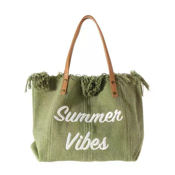 Summer Vibes Beach Tote