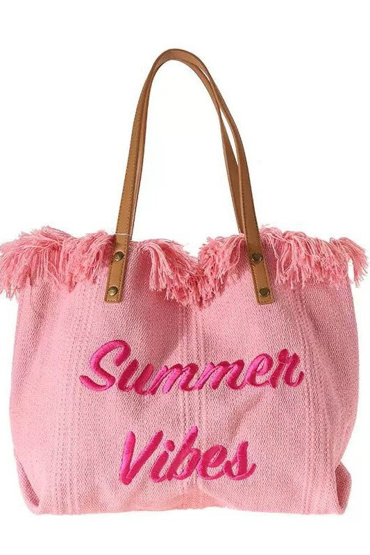 Summer Vibes Beach Tote