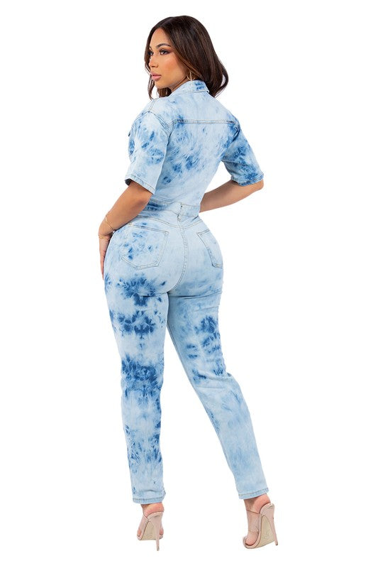 Chic Denim Jumpsuit - Stylish & Comfortable with Perfect Fit!
