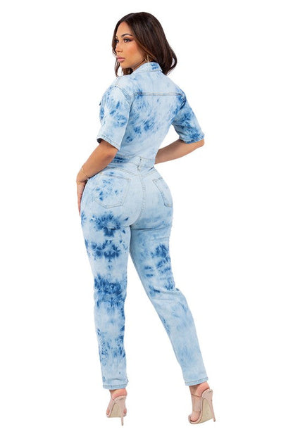 Chic Denim Jumpsuit - Stylish & Comfortable with Perfect Fit!