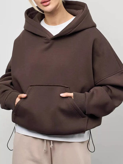 Women's oversized hoodie with kangaroo pocket, 8 colors