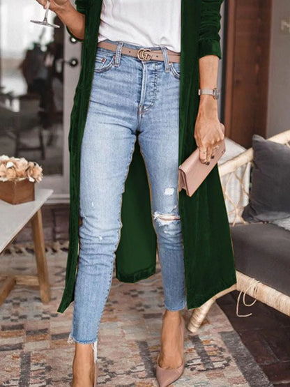 Long Sleeve Longline Cardigan