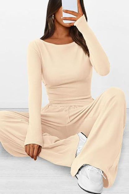 Long Sleeve Top Pants Set