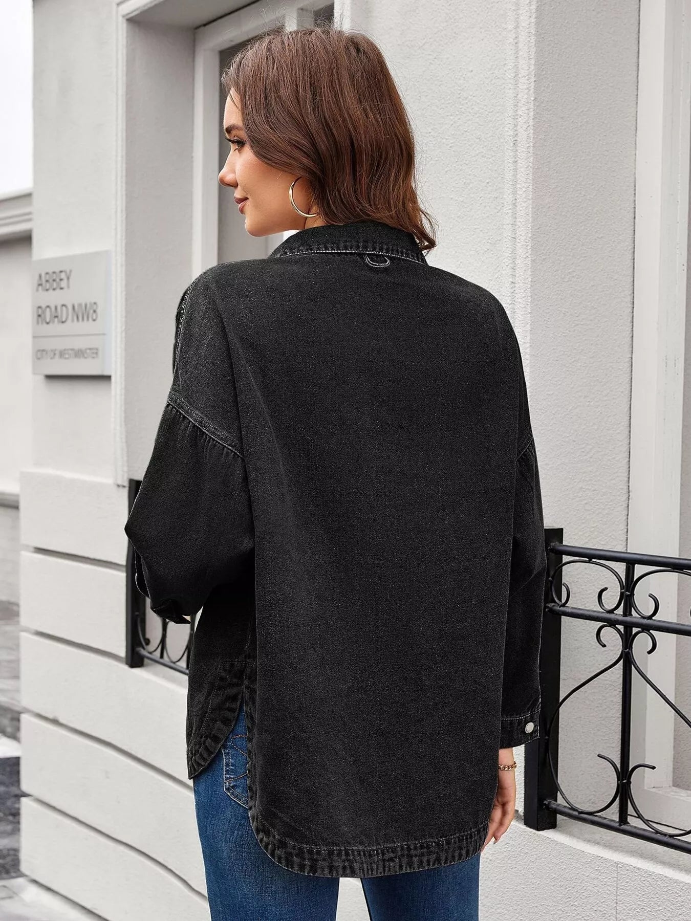 Vintage Button-Down Denim Jacket