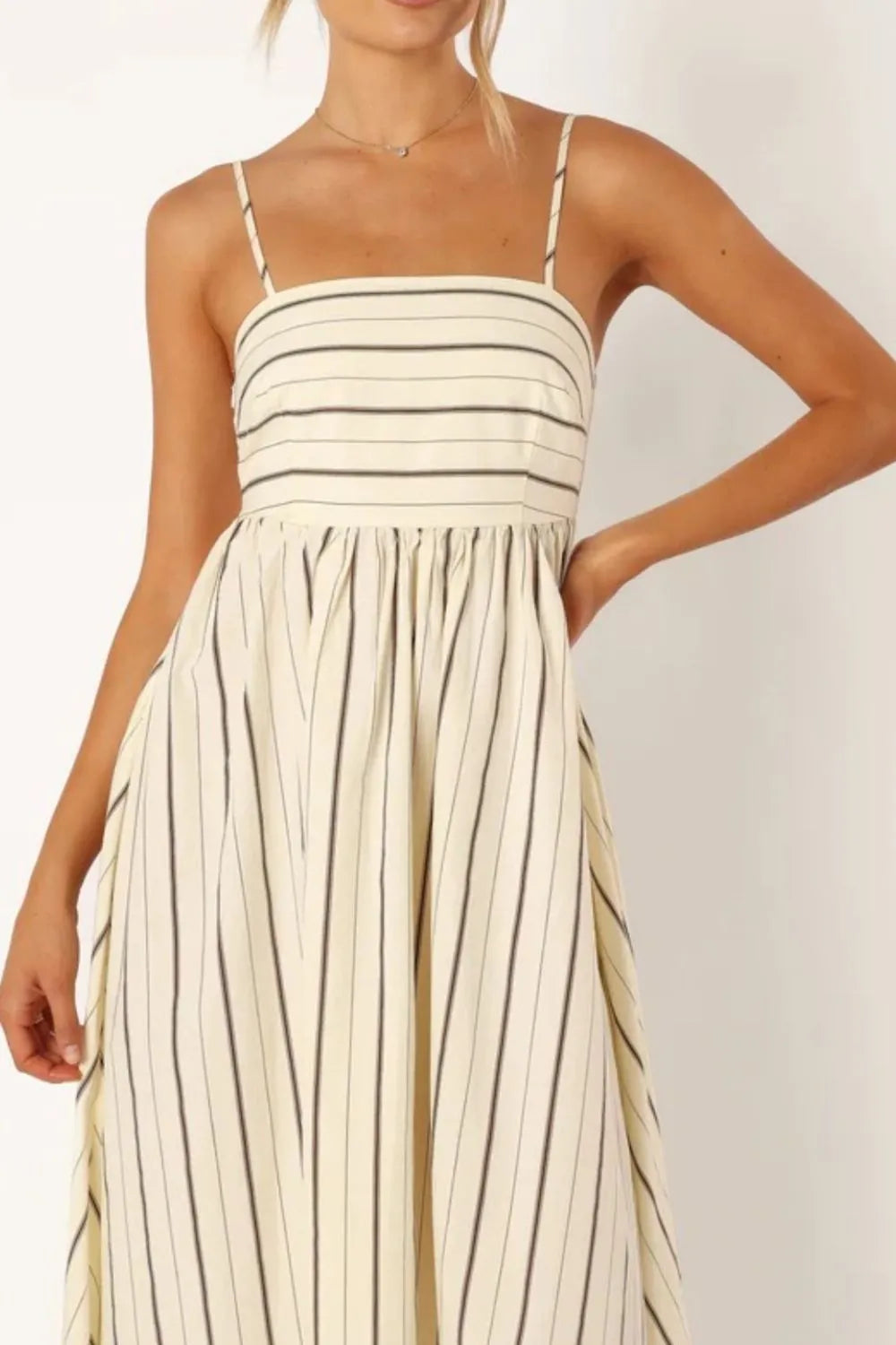 Striped Flowing Cami Dress