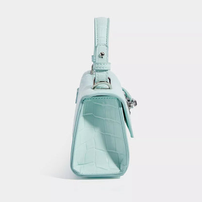 Crocodile Embossed Crossbody Bag