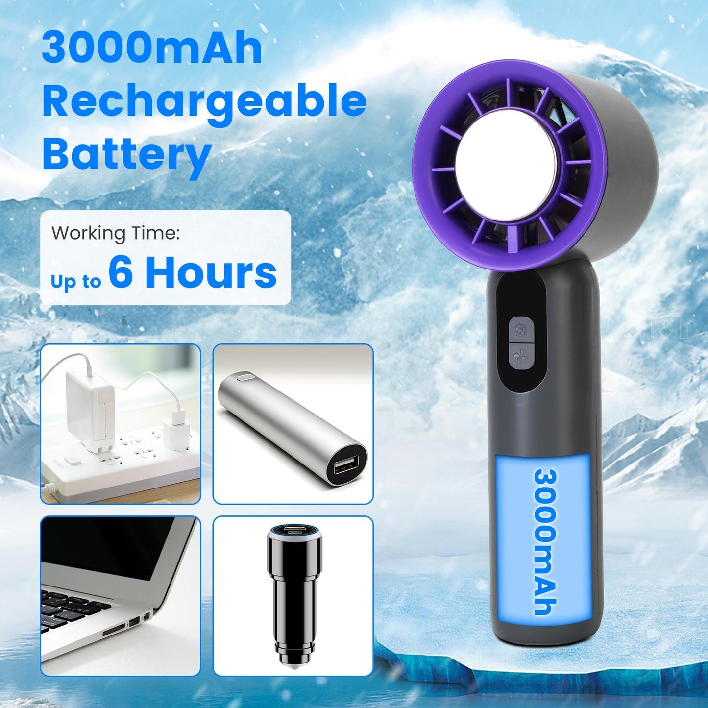 100 Speed Handheld Cooling Fan
