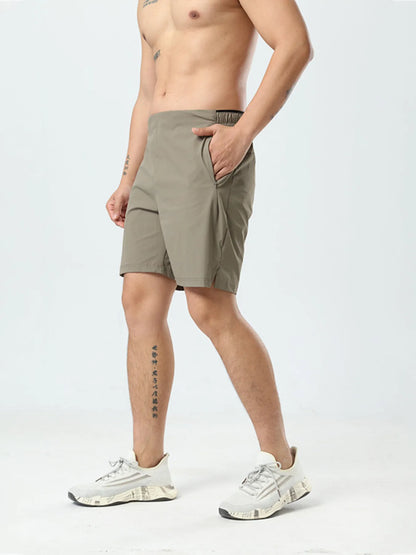 Men's Plus Size Pocketed Active Shorts
