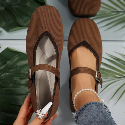Round Toe Mesh Slip-Ons