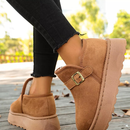 Suede platform boots, view 4