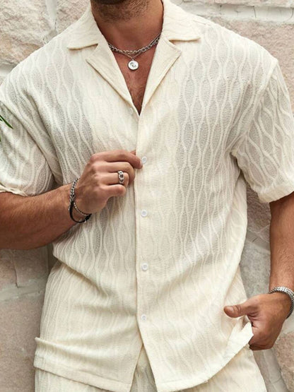 Men's Plus Size Shorts Set