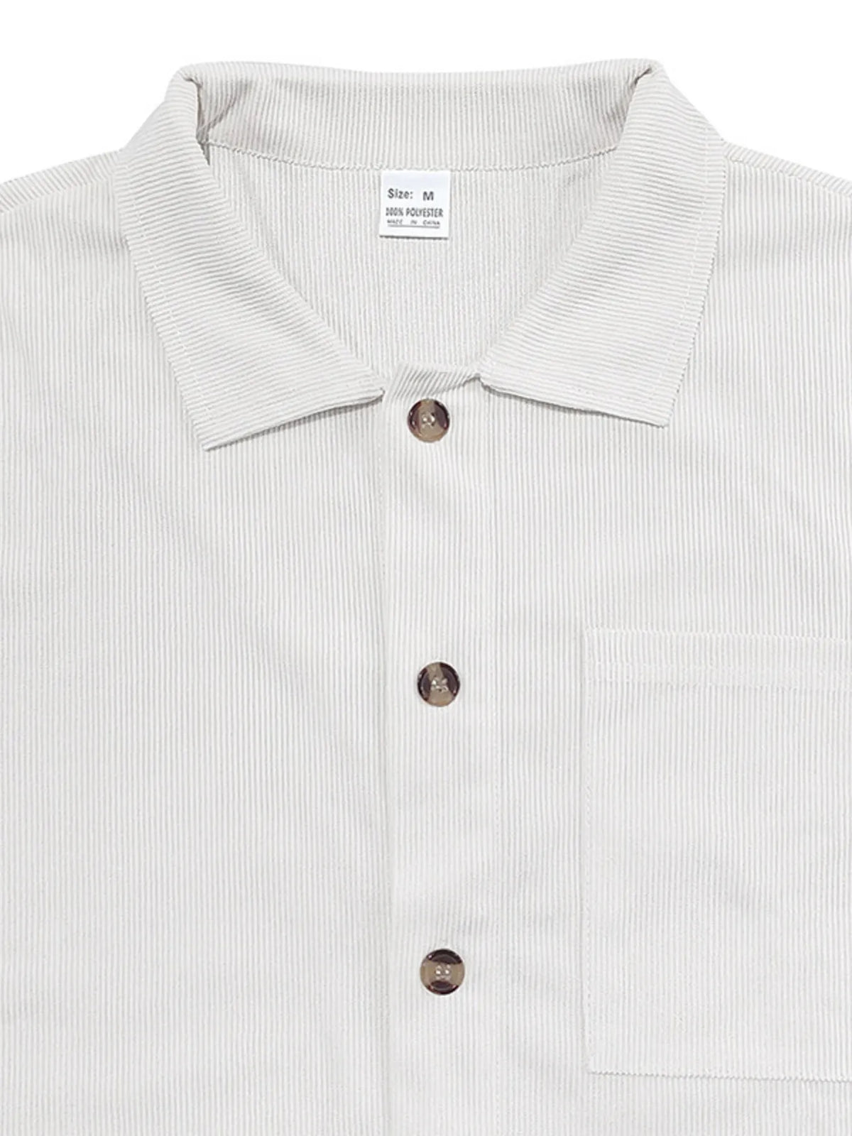 Men's Button Up Top and Shorts Set