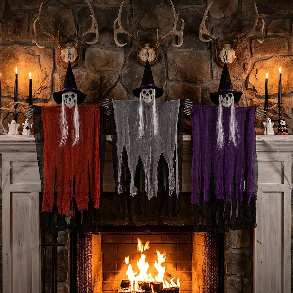 Halloween Skeleton Hanging Ghost Hanging Decorative Ornament